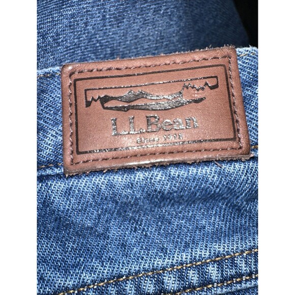 L.L. Bean Men's Comfort Waist Jeans 36x28 Blue Denim Classic Straight Leg - Picture 9 of 13